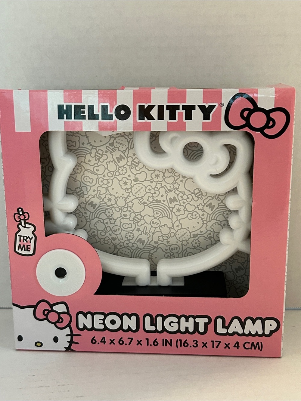 Hello Kitty Pink and White Neon Light Lamp